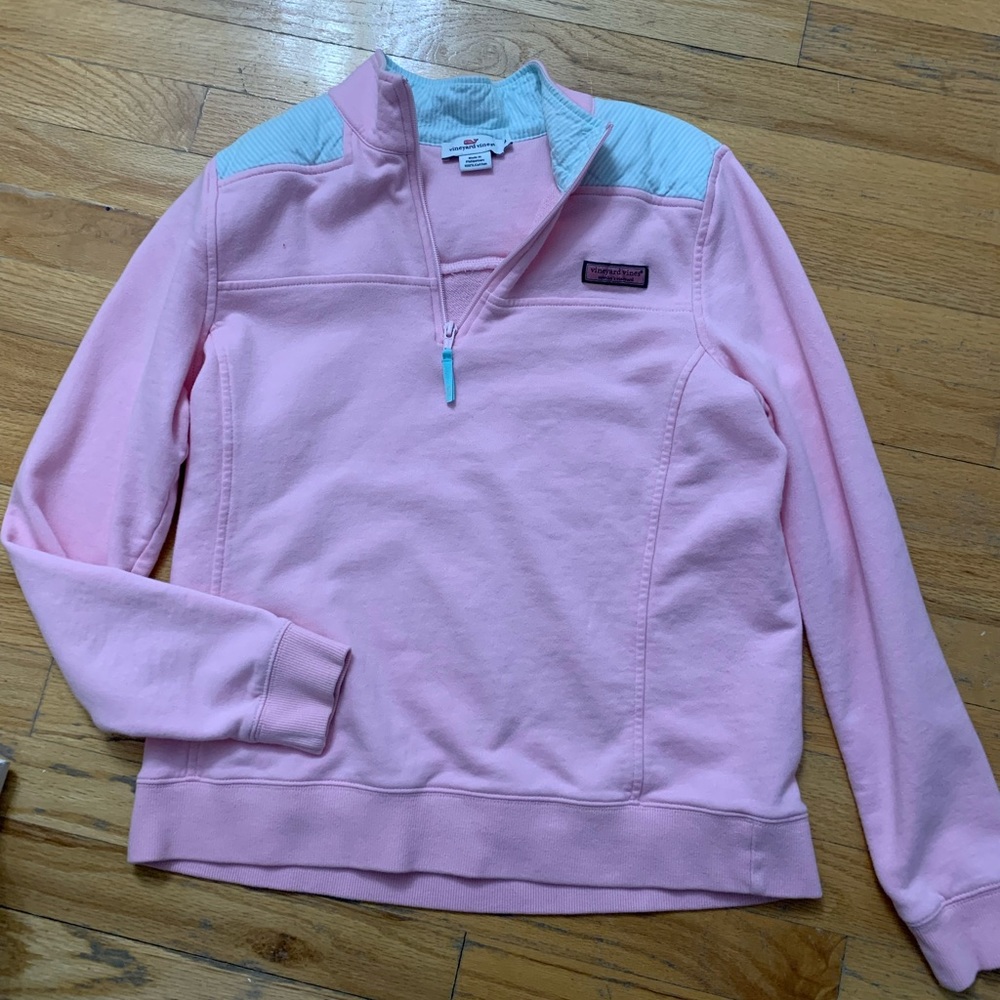 Pink Vineyard Vines Zip up Sweater